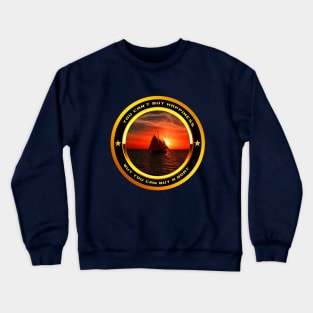 Yacht in Ocean Crewneck Sweatshirt